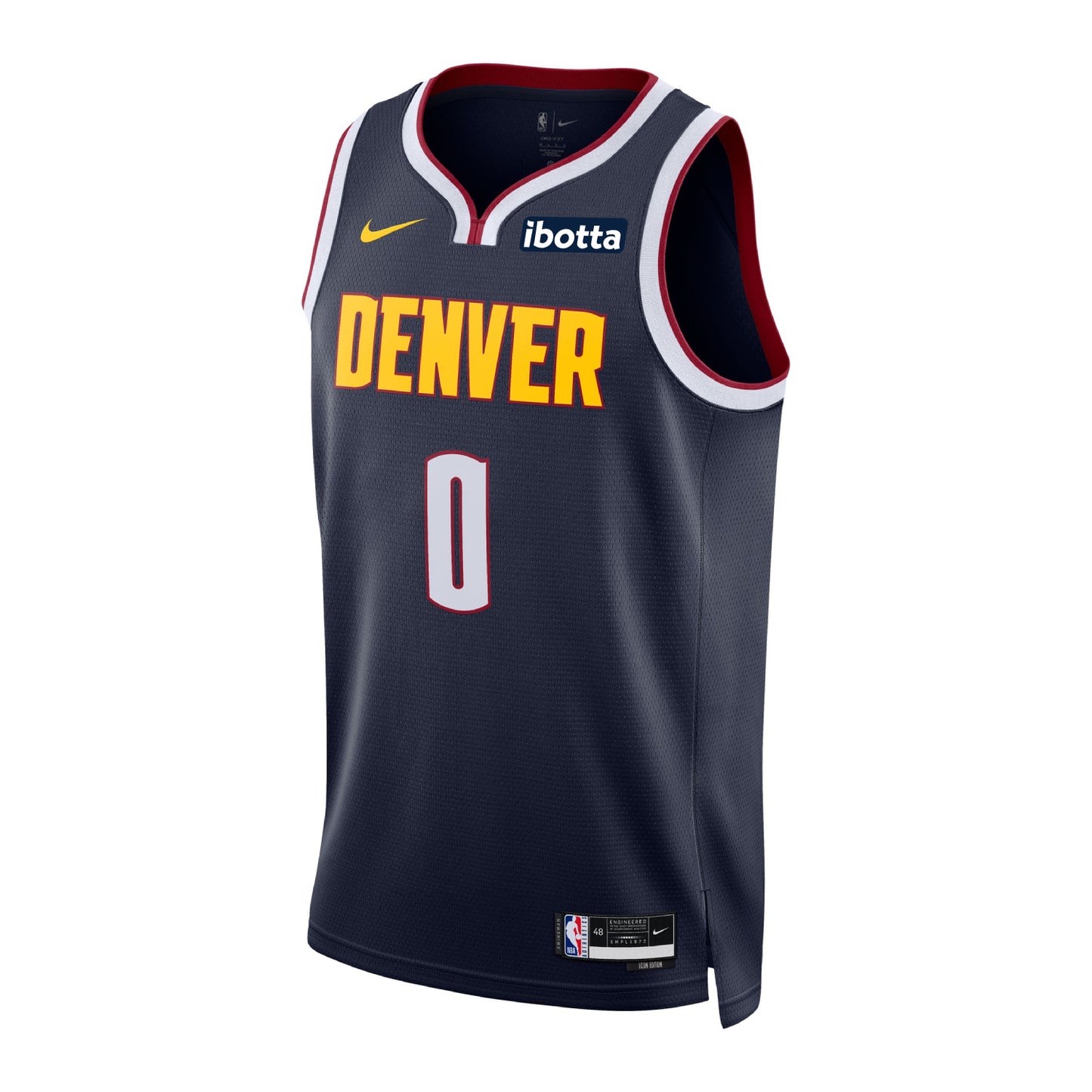Youth Denver Nuggets #0 Christian Braun Icon Swingman Jersey