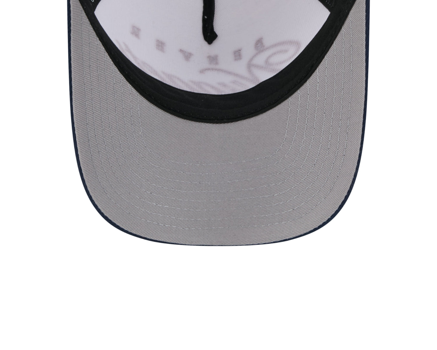 Hat for the 2025 draft, showcasing the Denver Nuggets logo in New Era's style 9-Forty design. Grey Underbill