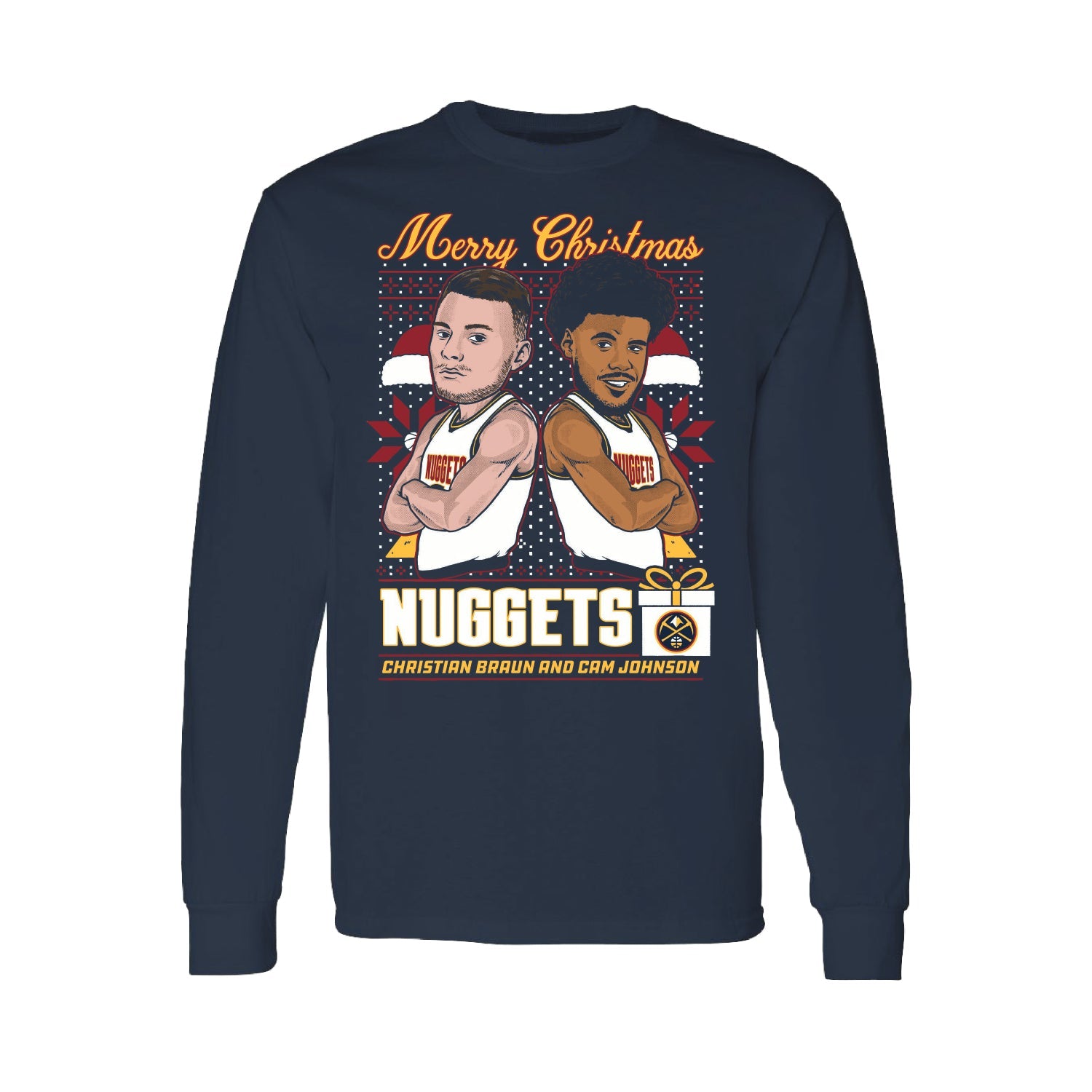 Denver Nuggets Christmas Braun & Johnson Crew