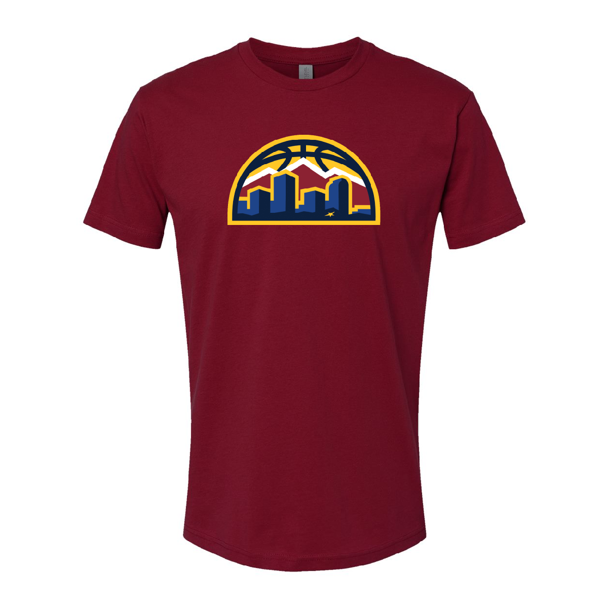 Nuggets Skyline Logo T-Shirt - Burgundy
