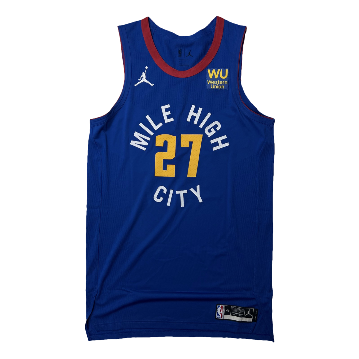2021 Nuggets Statement Team Issued #27 Jamal Murray Authentic Jersey