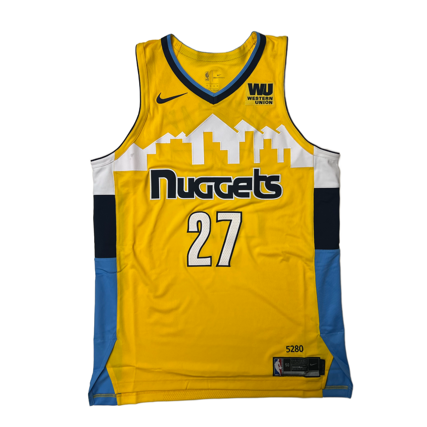 2017 Nuggets Statement Team Issued #27 Jamal Murray Authentic Jersey