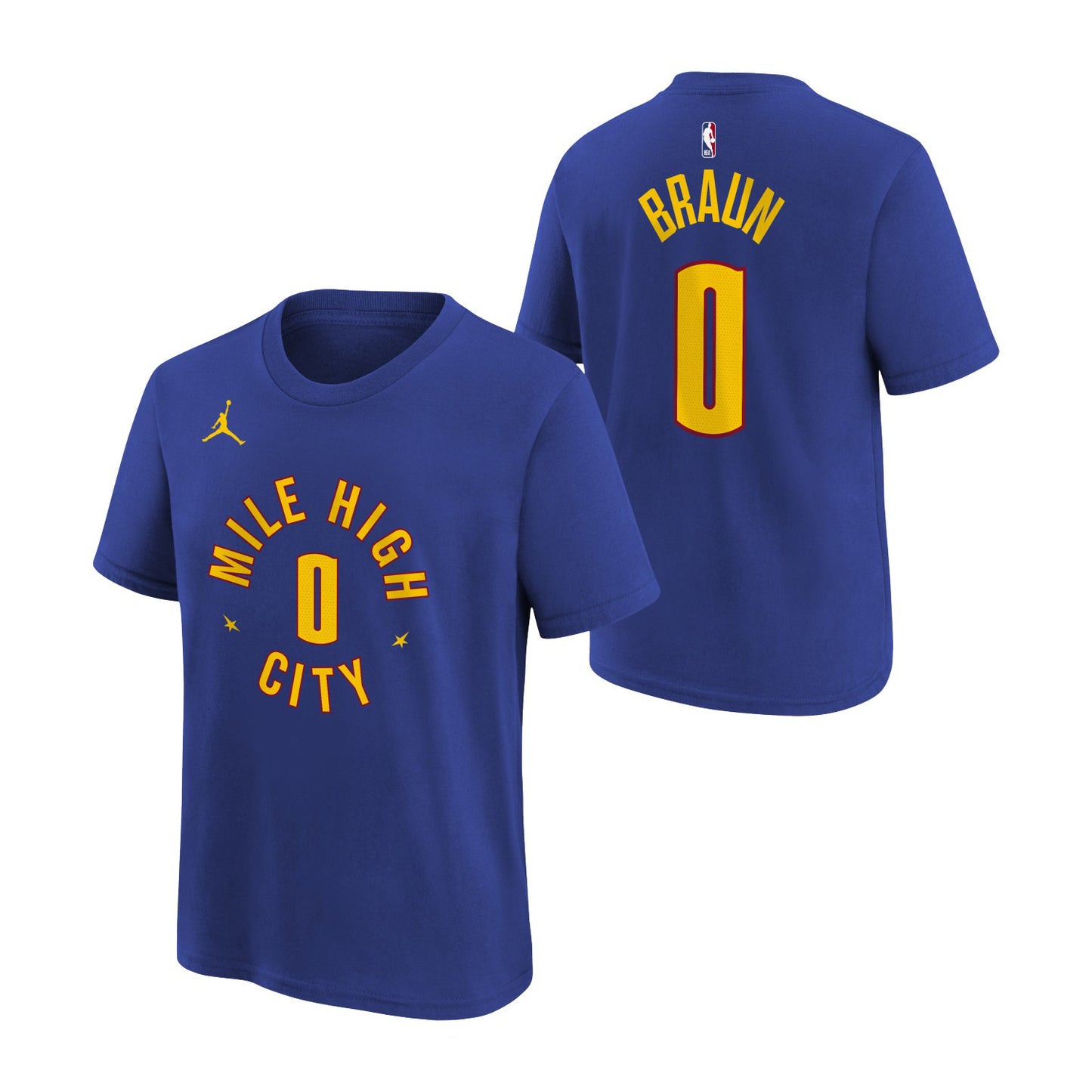 Denver Nuggets Youth Statement #0 Christian Braun Player T-Shirt