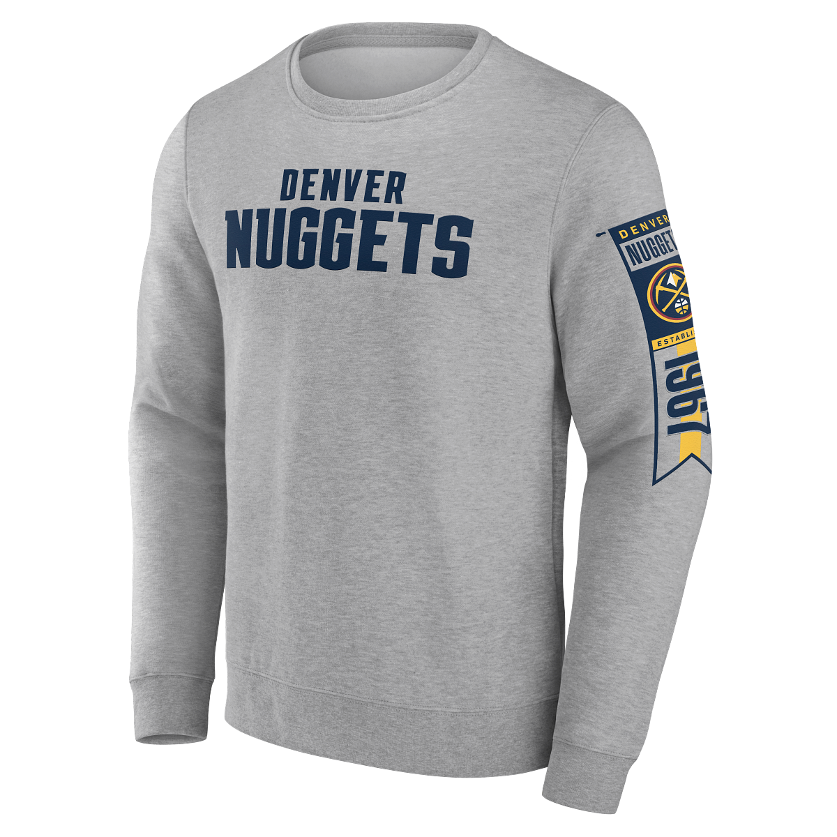 Nuggets Est Sleeve Hit Fleece Crew