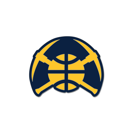 Nuggets Pick Axe Ball Logo Lapel Pin