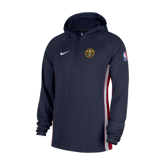 2025 Nuggets Authentic On Court Zone Quarter-Zip Dri-FIT Hoody Jacket