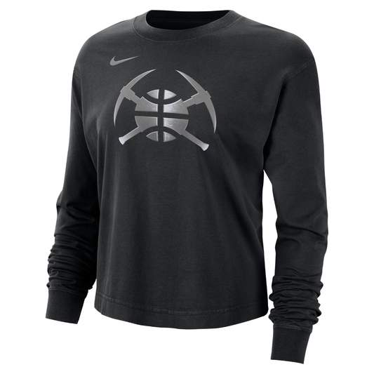 Nuggets Women's Shine Long Sleeve Boxy T-Shirt