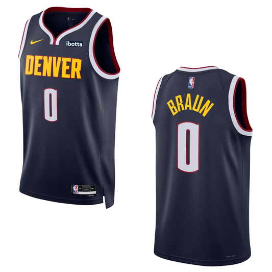 Denver Nuggets #0 Christian Braun Icon Swingman Jersey