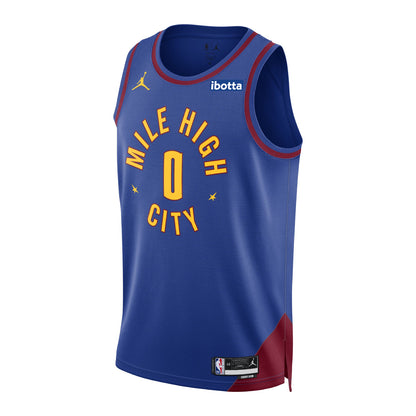 Denver Nuggets #0 Christian Braun Statement Swingman Jersey