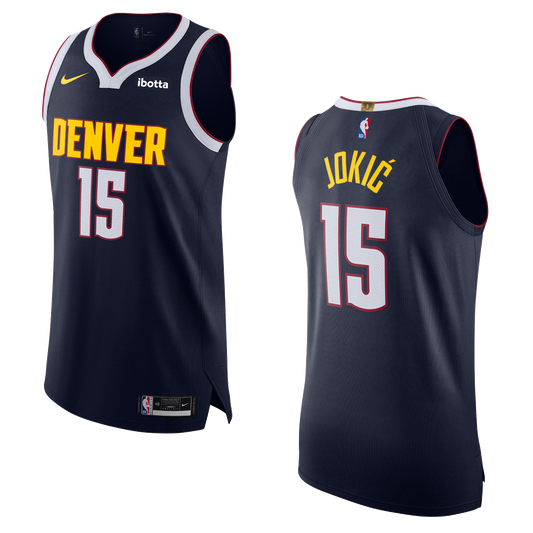 #15 Nikola Jokic Navy Authentic Jersey