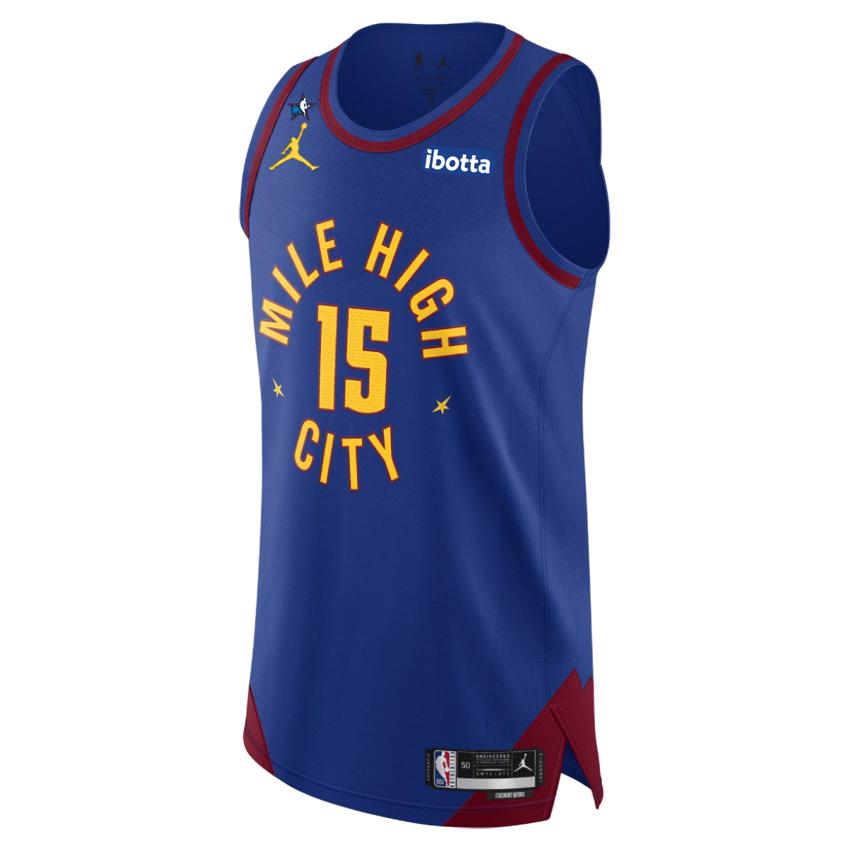 Denver Nuggets #15 Nikola Jokić Statement Authentic Jersey
