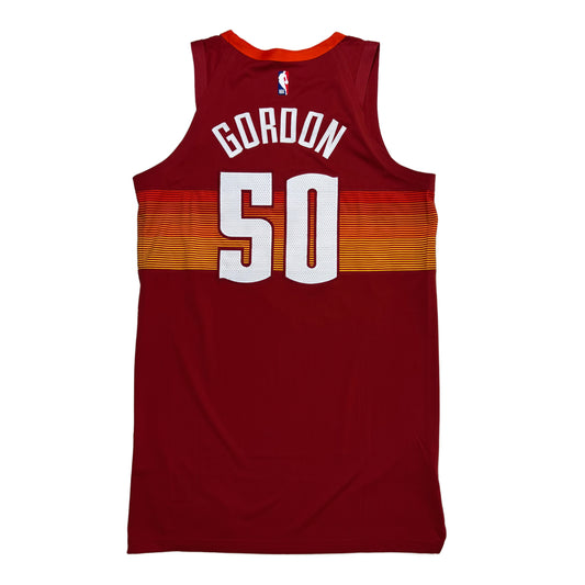 2020-21 Nuggets City Edition Team Issued #50 Aaron Gordon Authentic Jersey