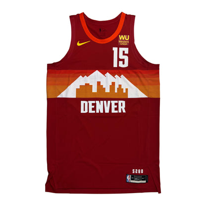 2020-21 Nuggets City Edition Team Issued #15 Nikola Jokić Authentic Jersey