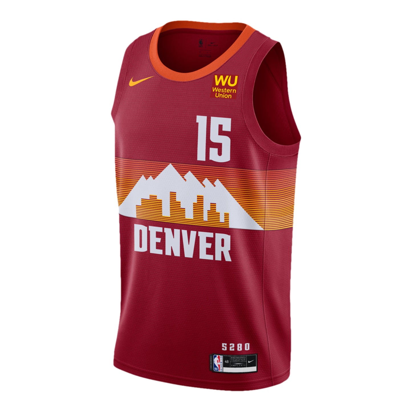#15 Nikola Jokić 2020-21 Denver Nuggets City Edition Swingman Jersey