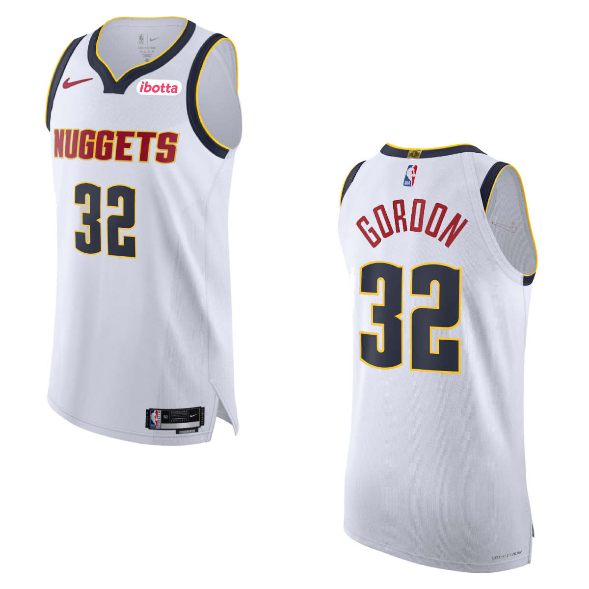 Denver Nuggets #32 Aaron Gordon Association Authentic Jersey