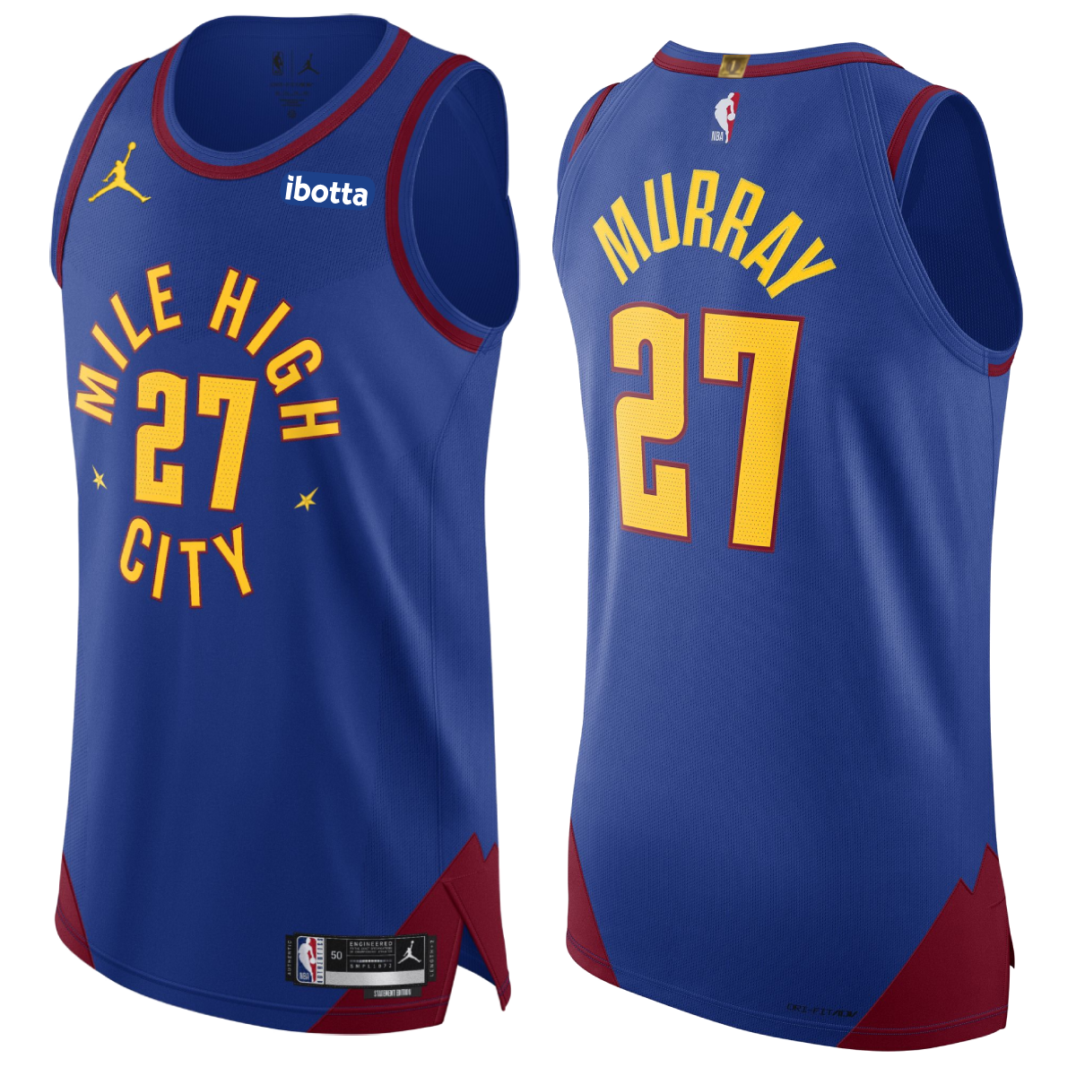 Denver Nuggets #27 Jamal Murray Statement Authentic Jersey