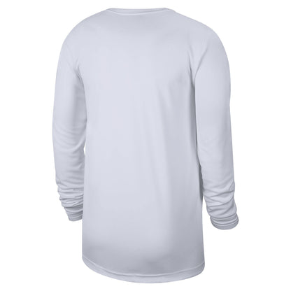 2024-25 Nuggets Legend On-Court Practice Long Sleeve T-Shirt - White