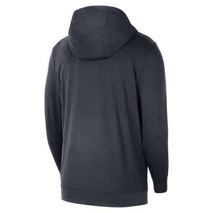 Back of Midnight Navy Hoody is blank