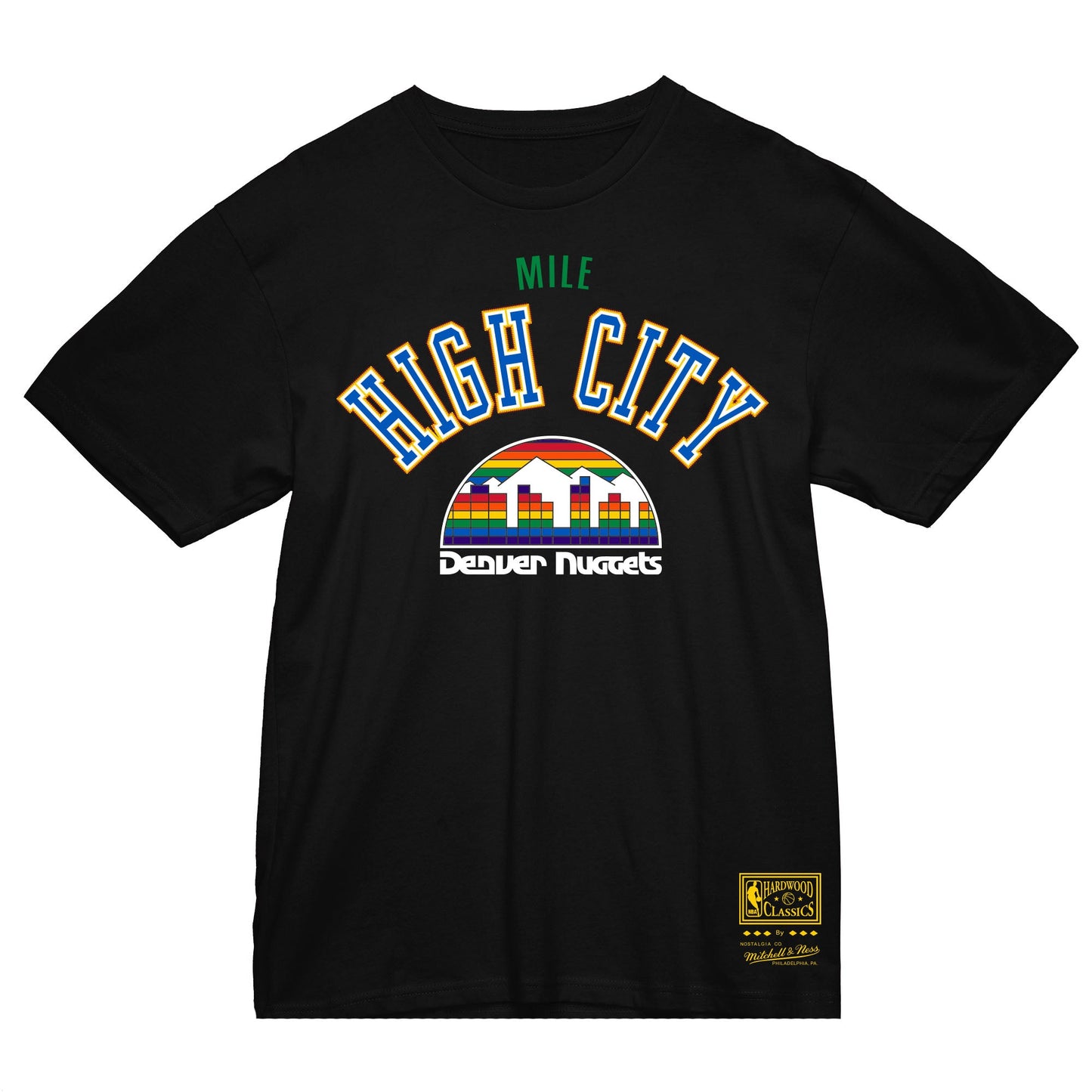 Nuggets Mile High City 1974 T-Shirt - Rainbow