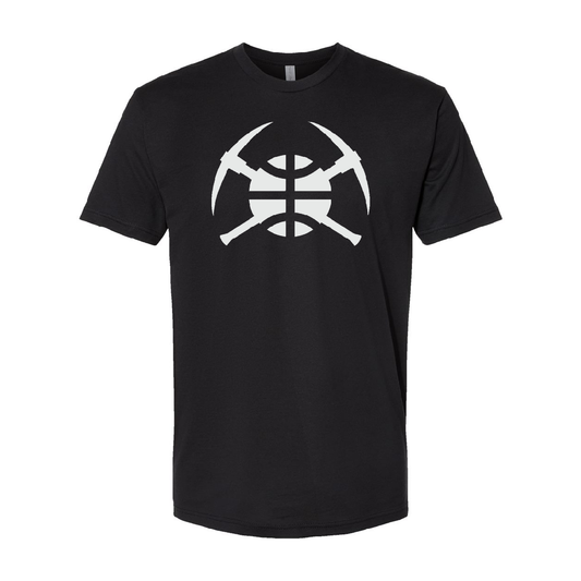 Nuggets Pick Axe / Ball  Logo T-Shirt - Black