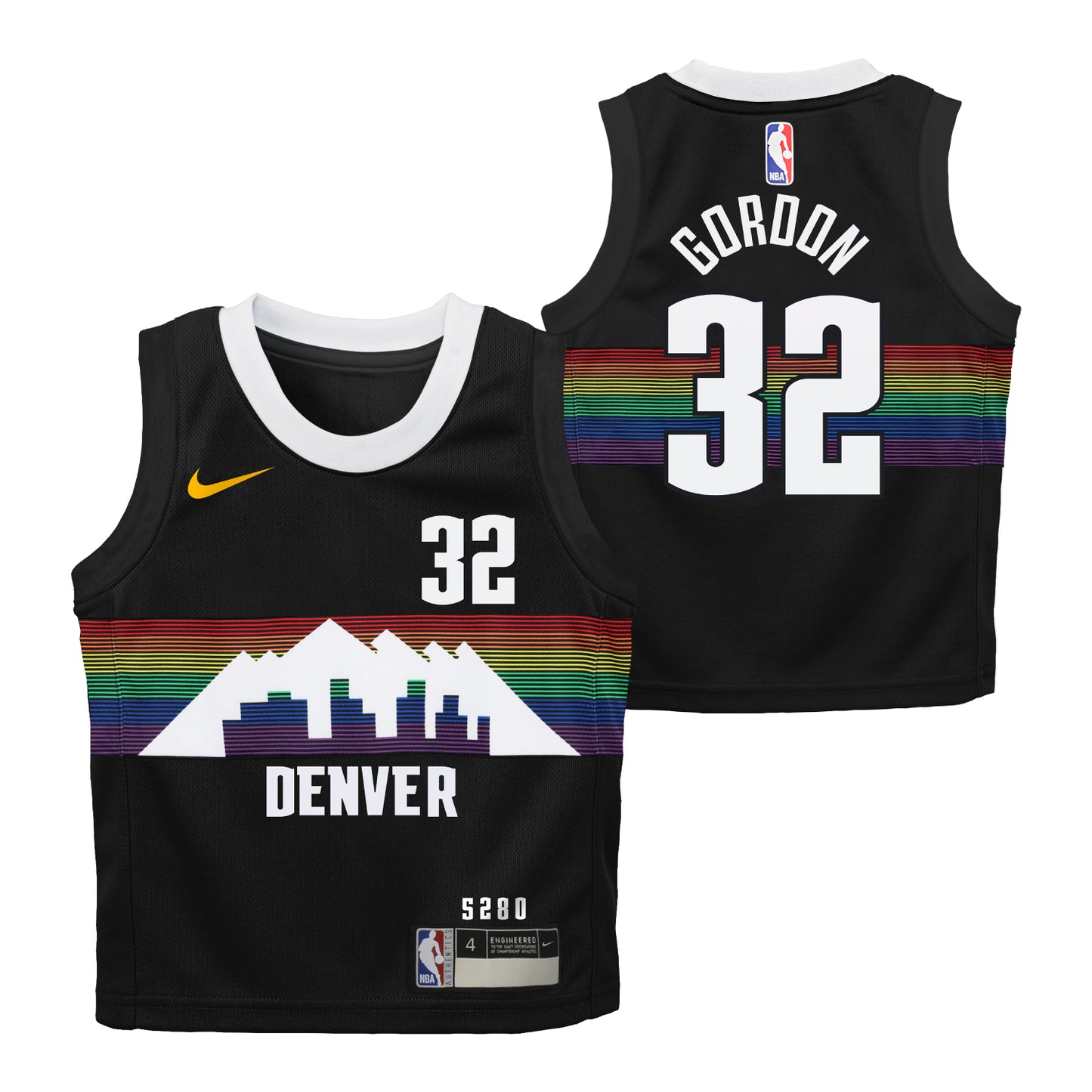 Child Denver Nuggets 2025-26 City Edition #32 Aaron Gordon Jersey