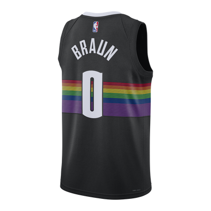 Denver Nuggets 2025-26 City Edition #0 Christian Braun Swingman Jersey