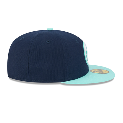 Denver Nuggets Two Tone Colorpack New Era 59FIFTY Hat - Navy/Teal