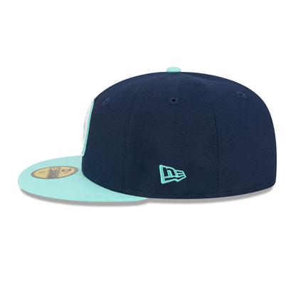 Denver Nuggets Two Tone Colorpack New Era 59FIFTY Hat - Navy/Teal