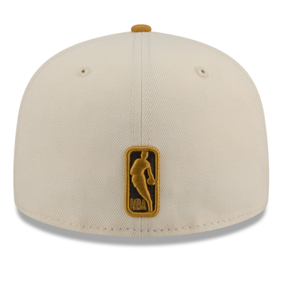 Denver Nuggets Two Tone Colorpack New Era 59FIFTY Hat - Gold/Natural