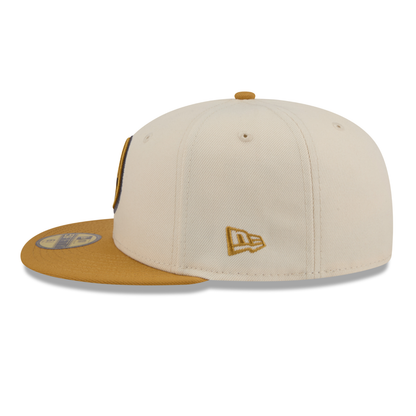 Denver Nuggets Two Tone Colorpack New Era 59FIFTY Hat - Gold/Natural
