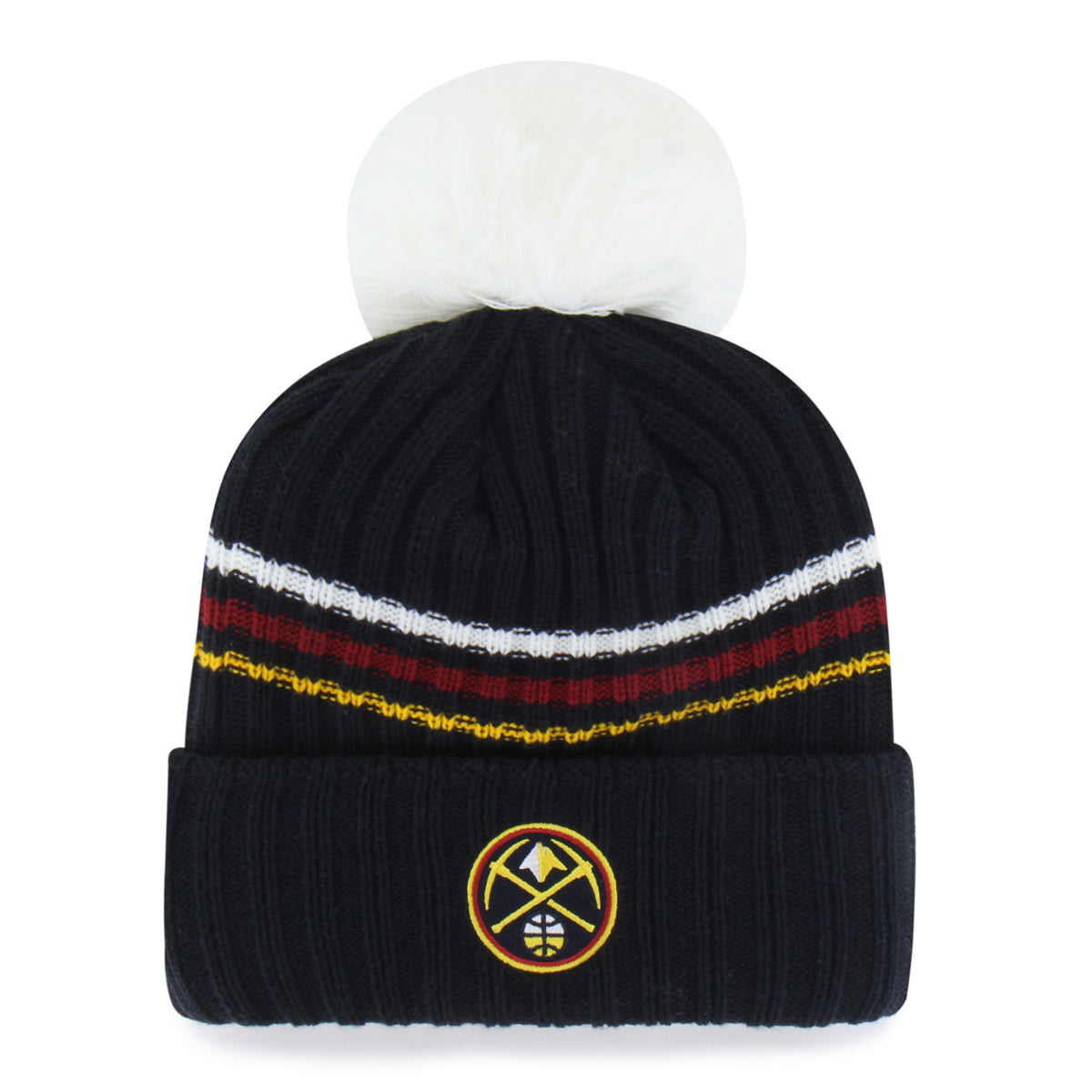 Women's Denver Nuggets '47 Brand Fuzzy Script Pom Knit