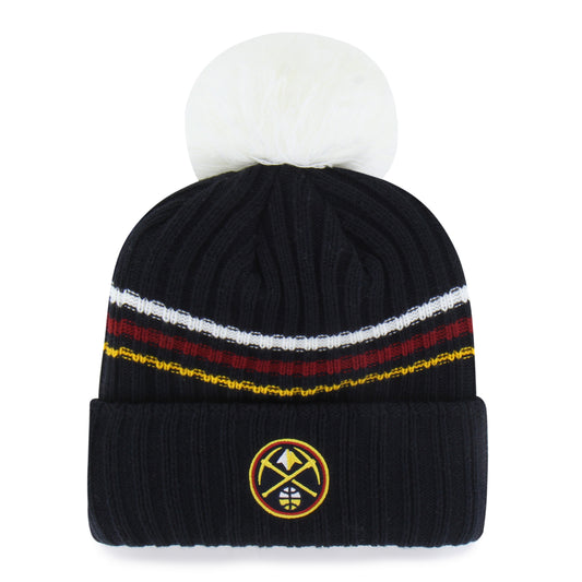 Women's Denver Nuggets '47 Brand Fuzzy Script Pom Knit
