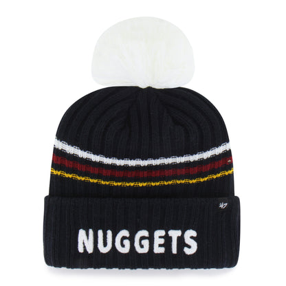 Women's Denver Nuggets '47 Brand Fuzzy Script Pom Knit
