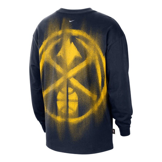 Denver Nuggets Nike Long Sleeve Baketball Shirt
