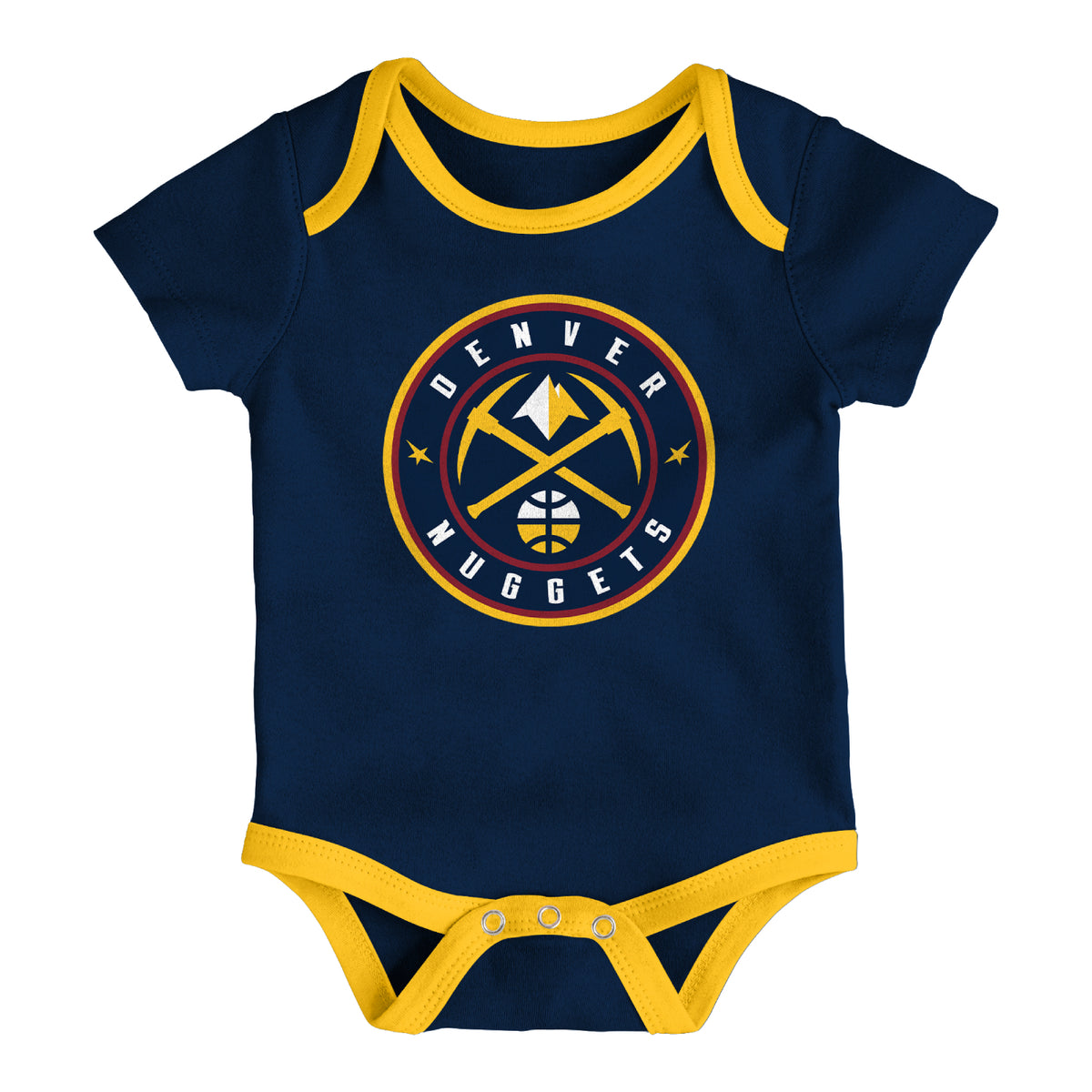 Denver Nuggets Behind The Back Creeper 3 Piece Set
