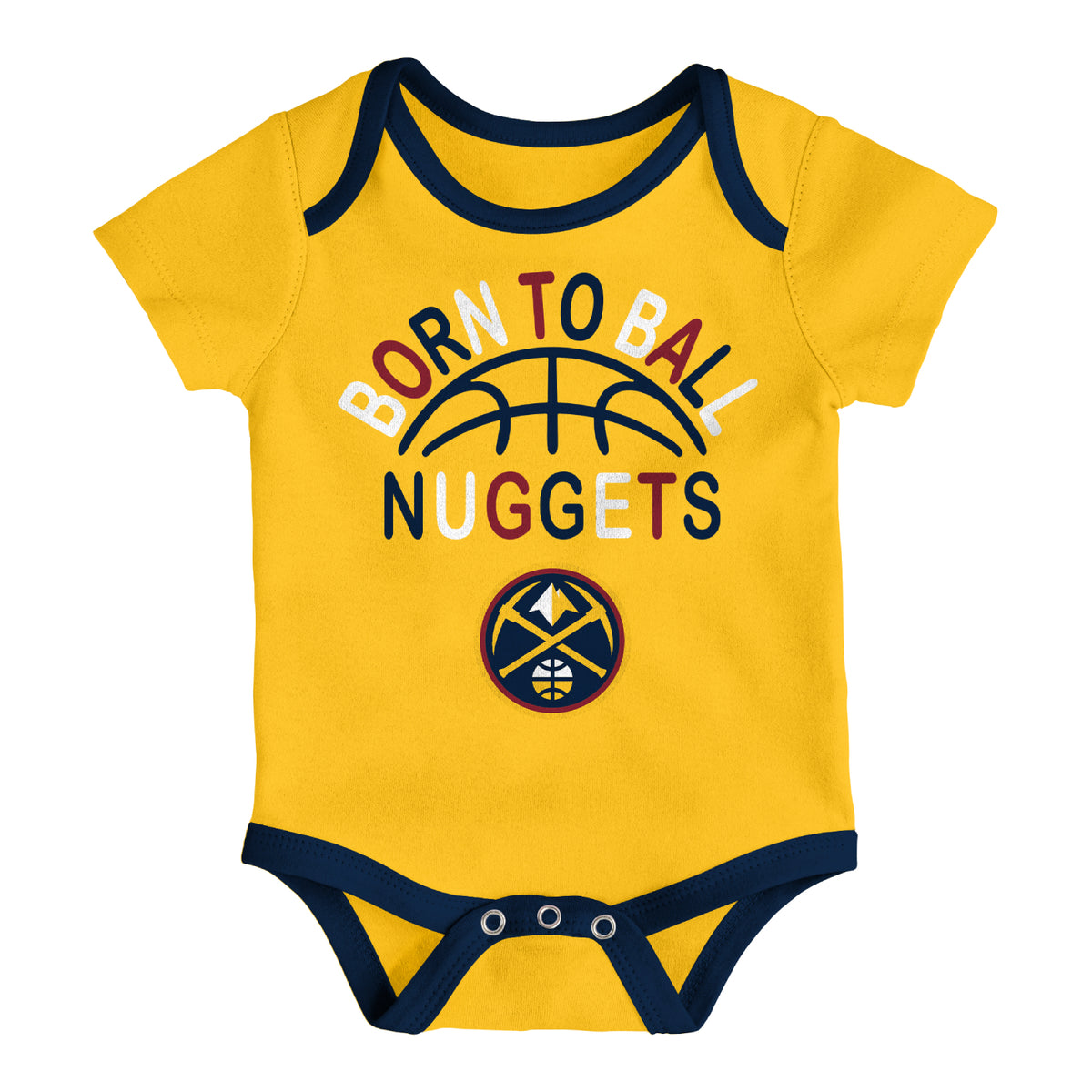 Denver Nuggets Behind The Back Creeper 3 Piece Set