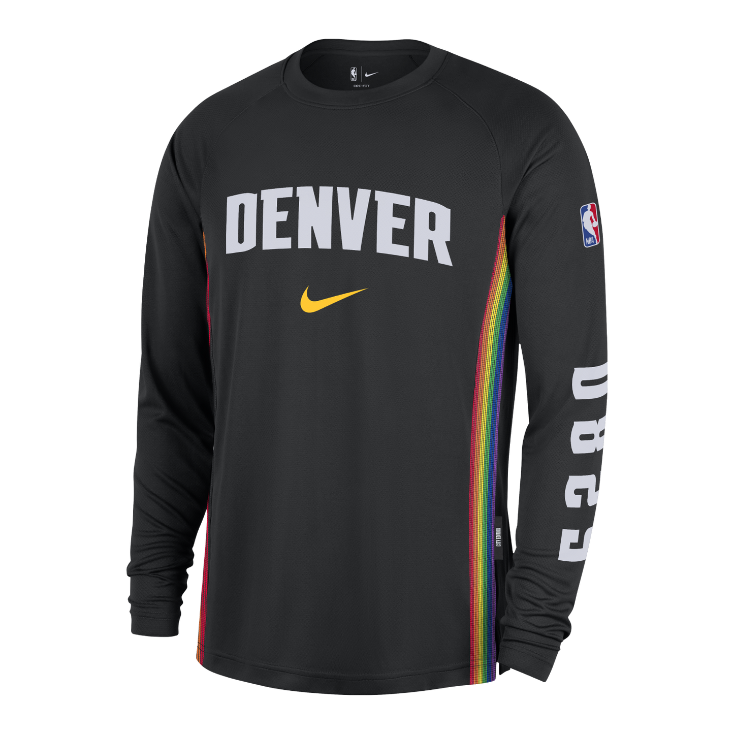 Denver Nuggets 2025-26 City Edition Nike Long Sleeve Pregame T-shirt
