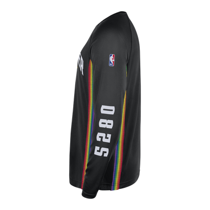 Denver Nuggets 2025-26 City Edition Nike Long Sleeve Pregame T-shirt