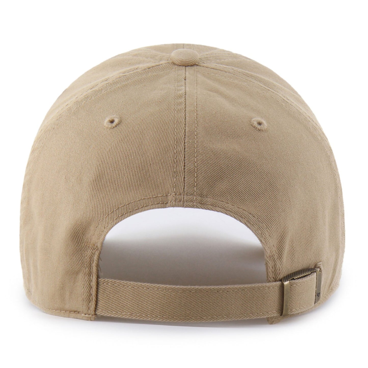 Beige hat on a white background, back facing view