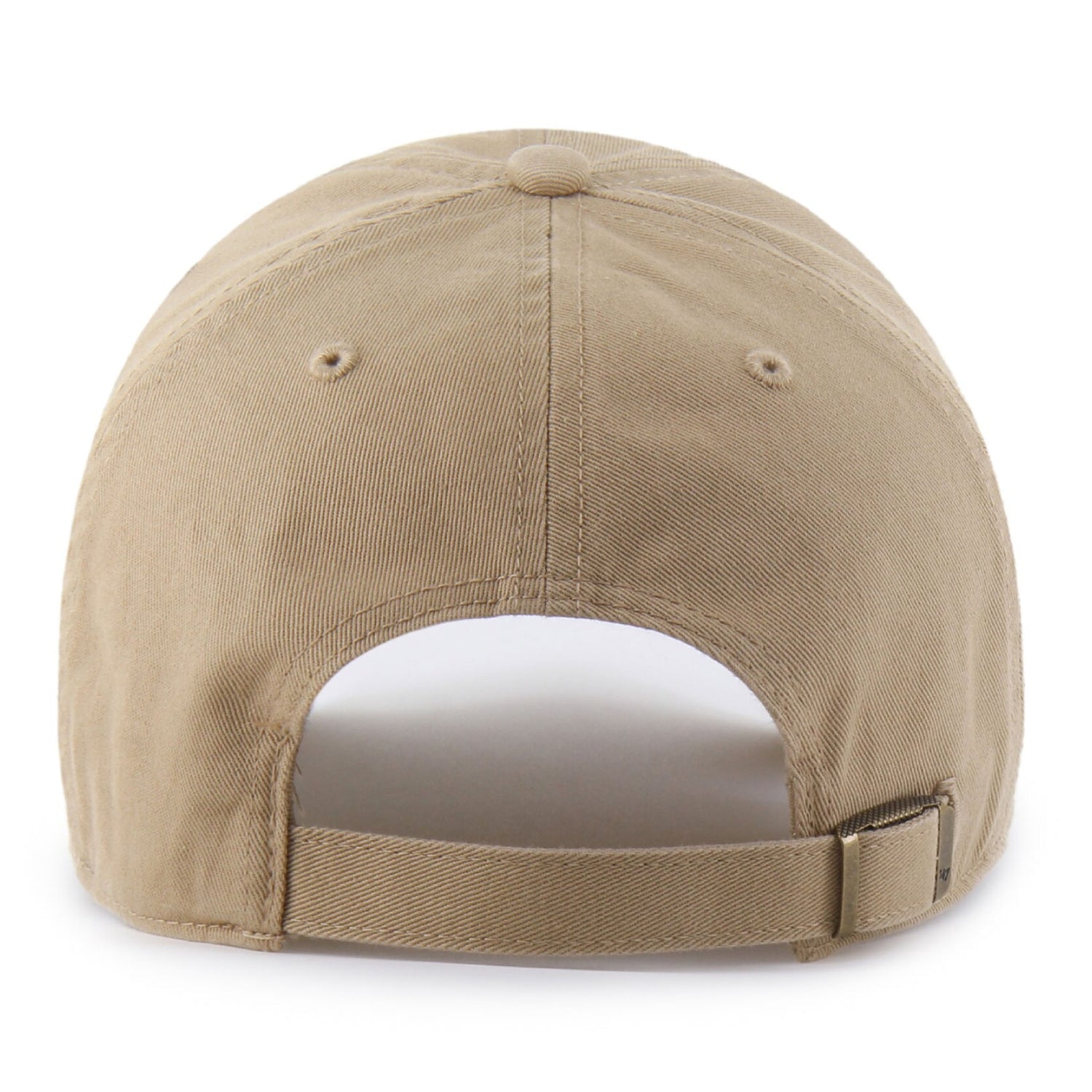 Beige hat on a white background, back facing view