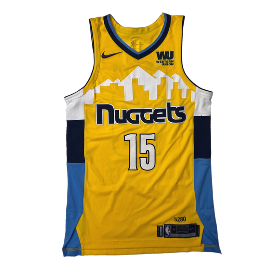 2017 Nuggets Statement Team Issued #15 Nikola Jokić Authentic Jersey
