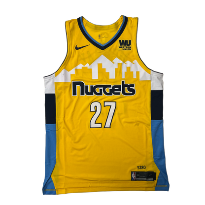 2017 Nuggets Statement Team Issued #27 Jamal Murray Authentic Jersey
