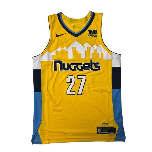 2017 Nuggets Statement Team Issued #27 Jamal Murray Authentic Jersey