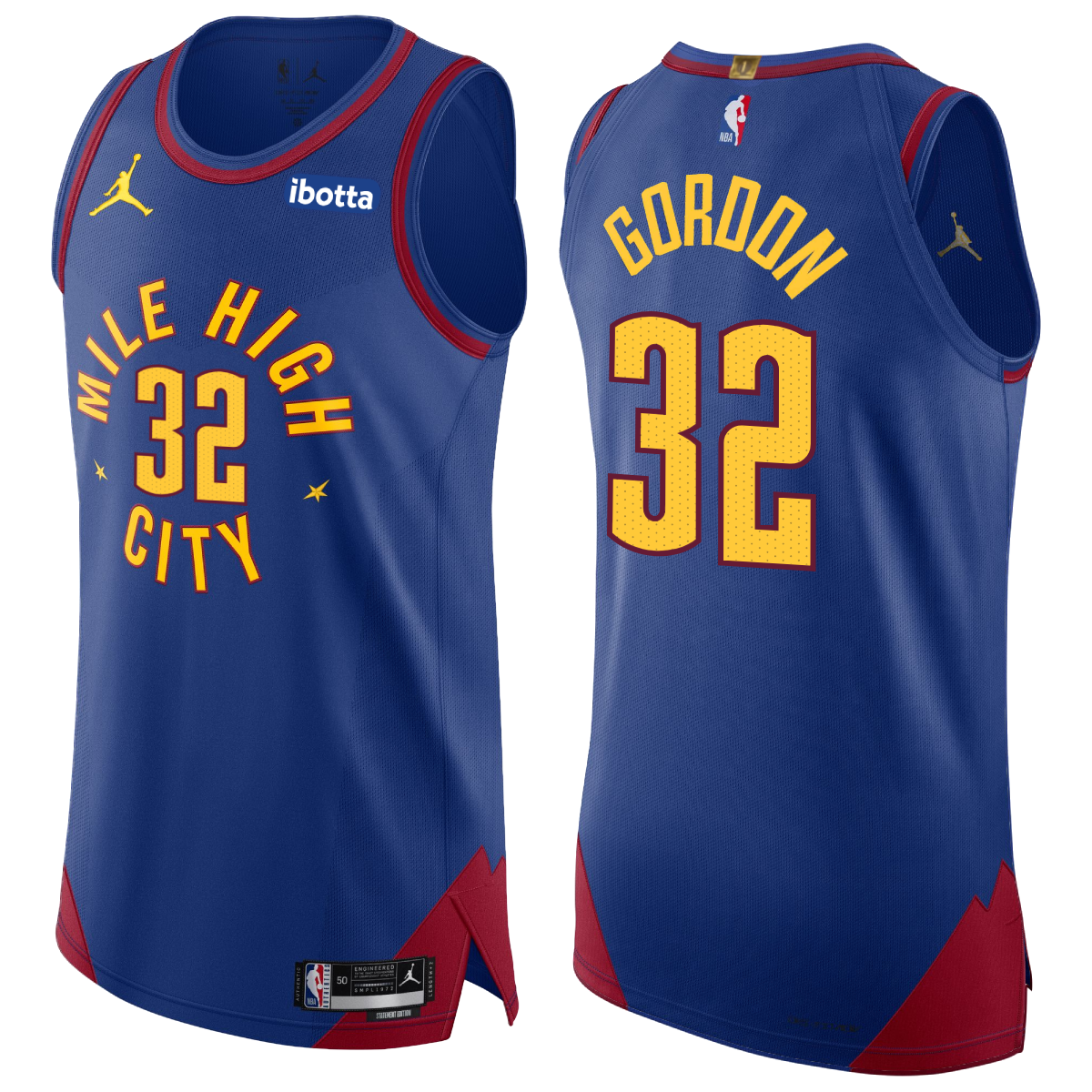 Denver Nuggets #32 Aaron Gordon Statement Authentic Jersey