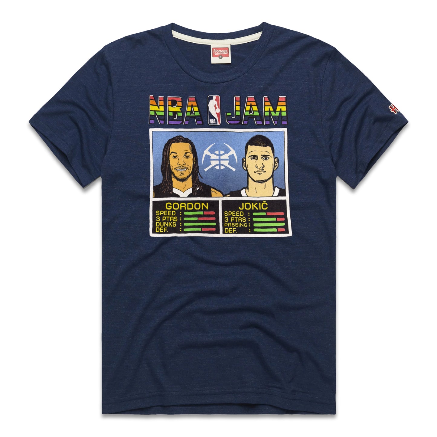 Denver Nuggets Nikola Jokić & Aaron Gordon NBA Jams T-Shirt