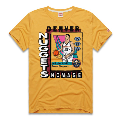 Denver Nuggets Nikola Jokić Trading Card T-Shirt