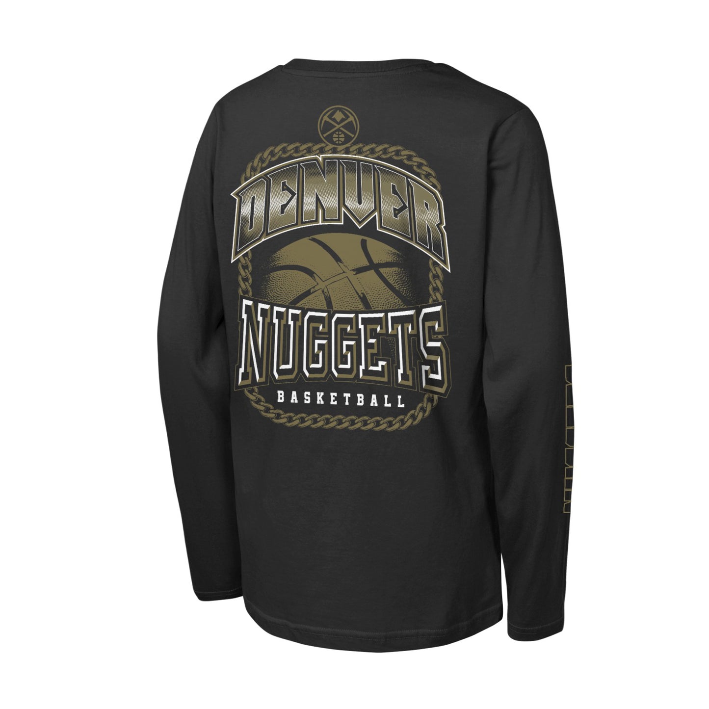 Denver Nuggets Youth Gold Star Long Sleeve T-Shirt