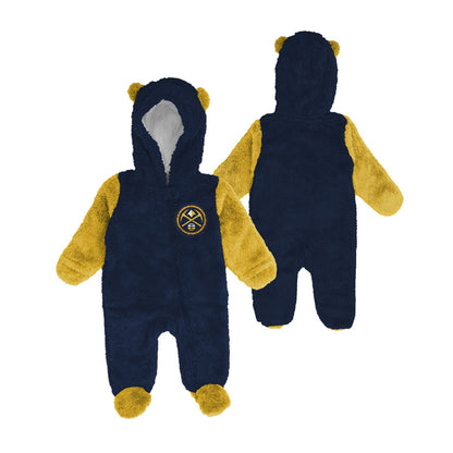 Denver Nuggets Infant Stay Napping Fleece Bunting Full-Zip Sleeper
