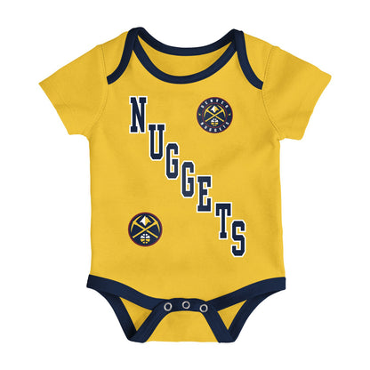 Denver Nuggets Born To Hoop 3 Piece Creeper Set
