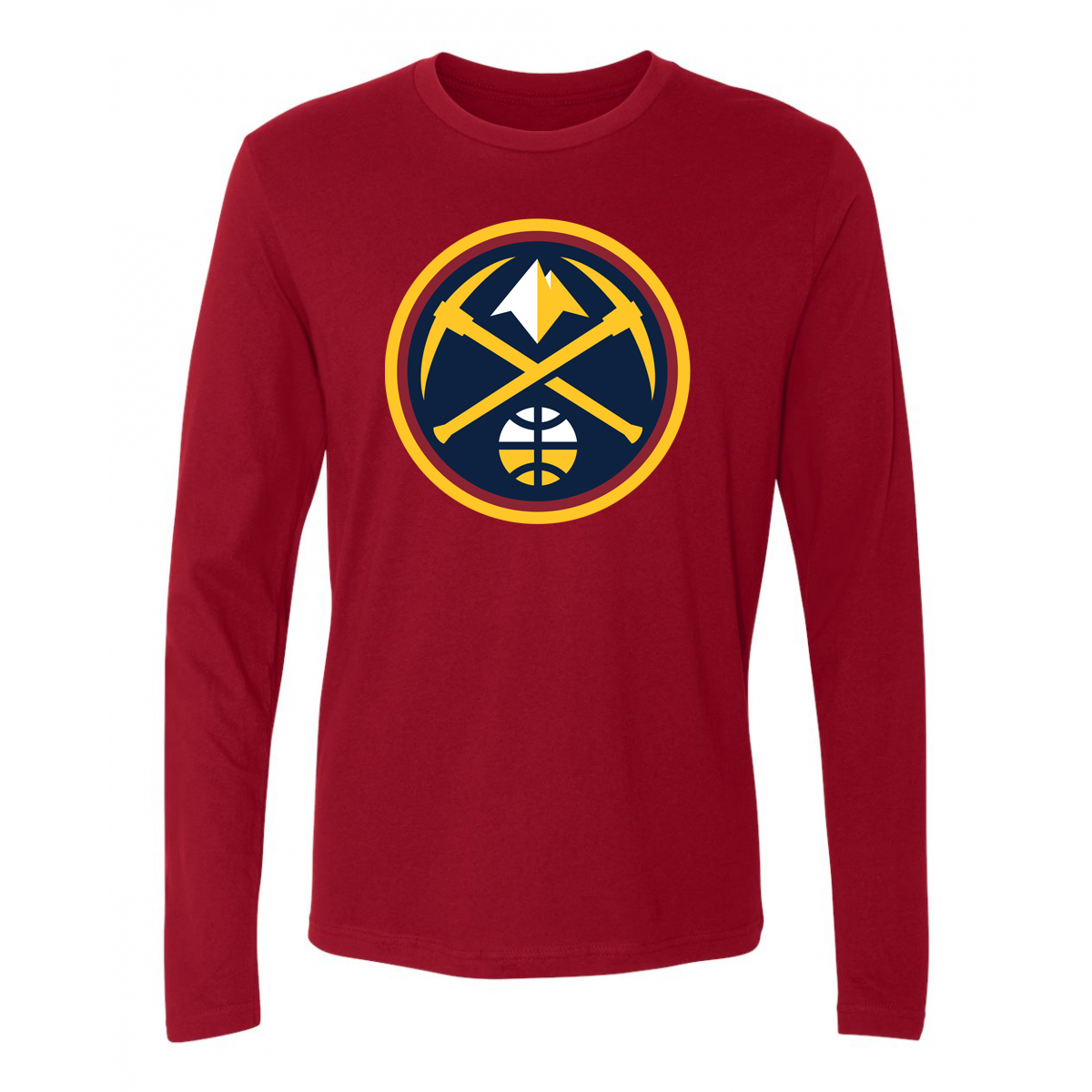 Nuggets L/S Primary Logo T-Shirt - Cardinal